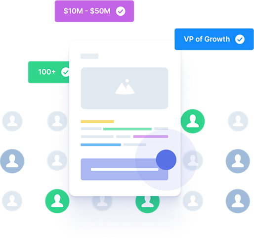 Ilustración que muestra una campaña de email personalizada y cómo los atributos de datos del cliente se aplican a los emails. 